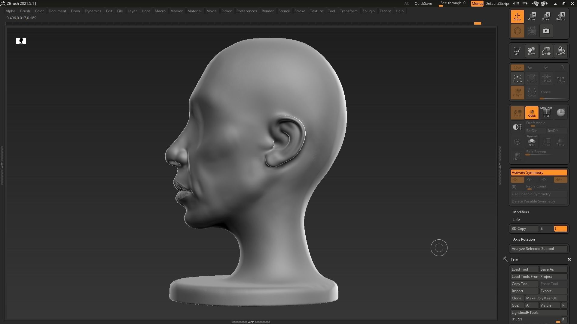 human head modern sculpture 3d print model 112 3D print model_14