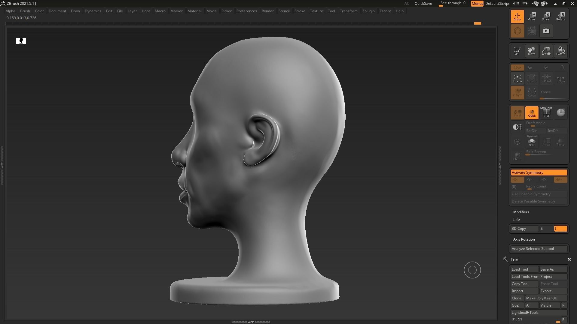 human head modern sculpture 3d print model 112 3D print model_11