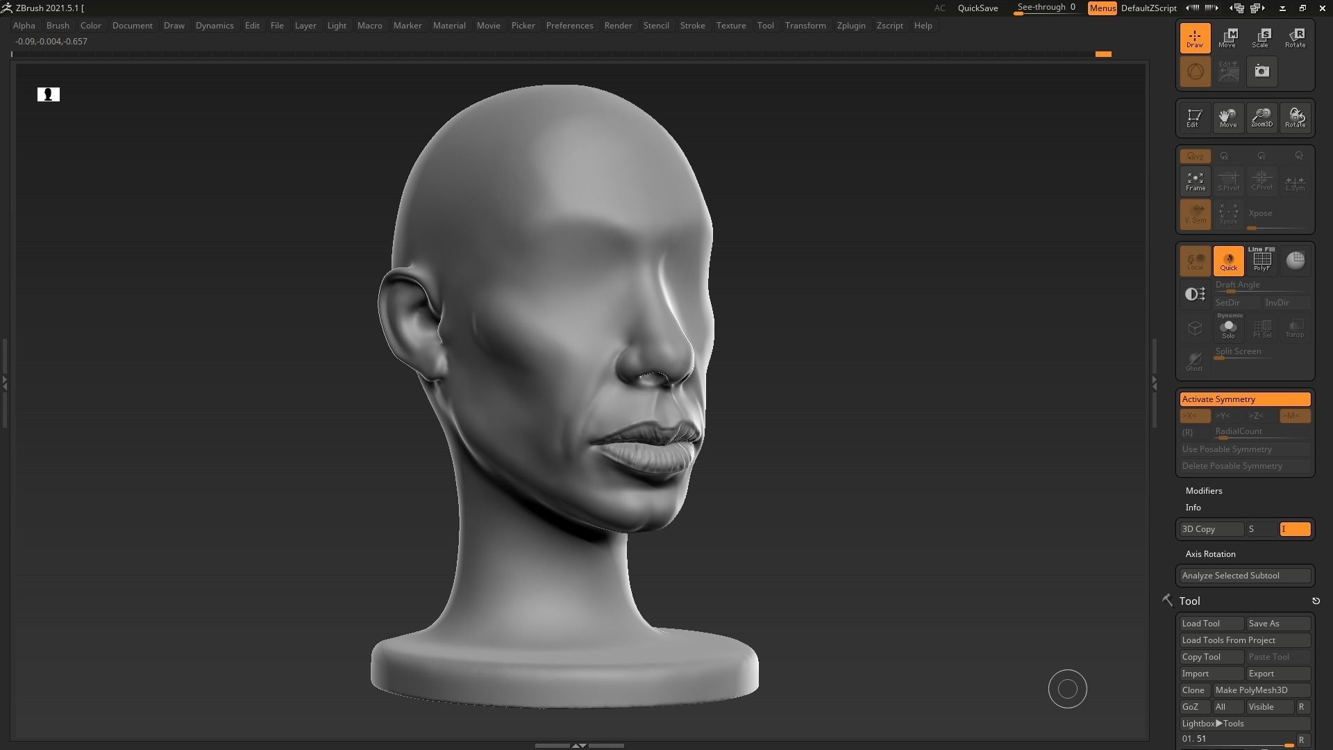 human head modern sculpture 3d print model 112 3D print model_5