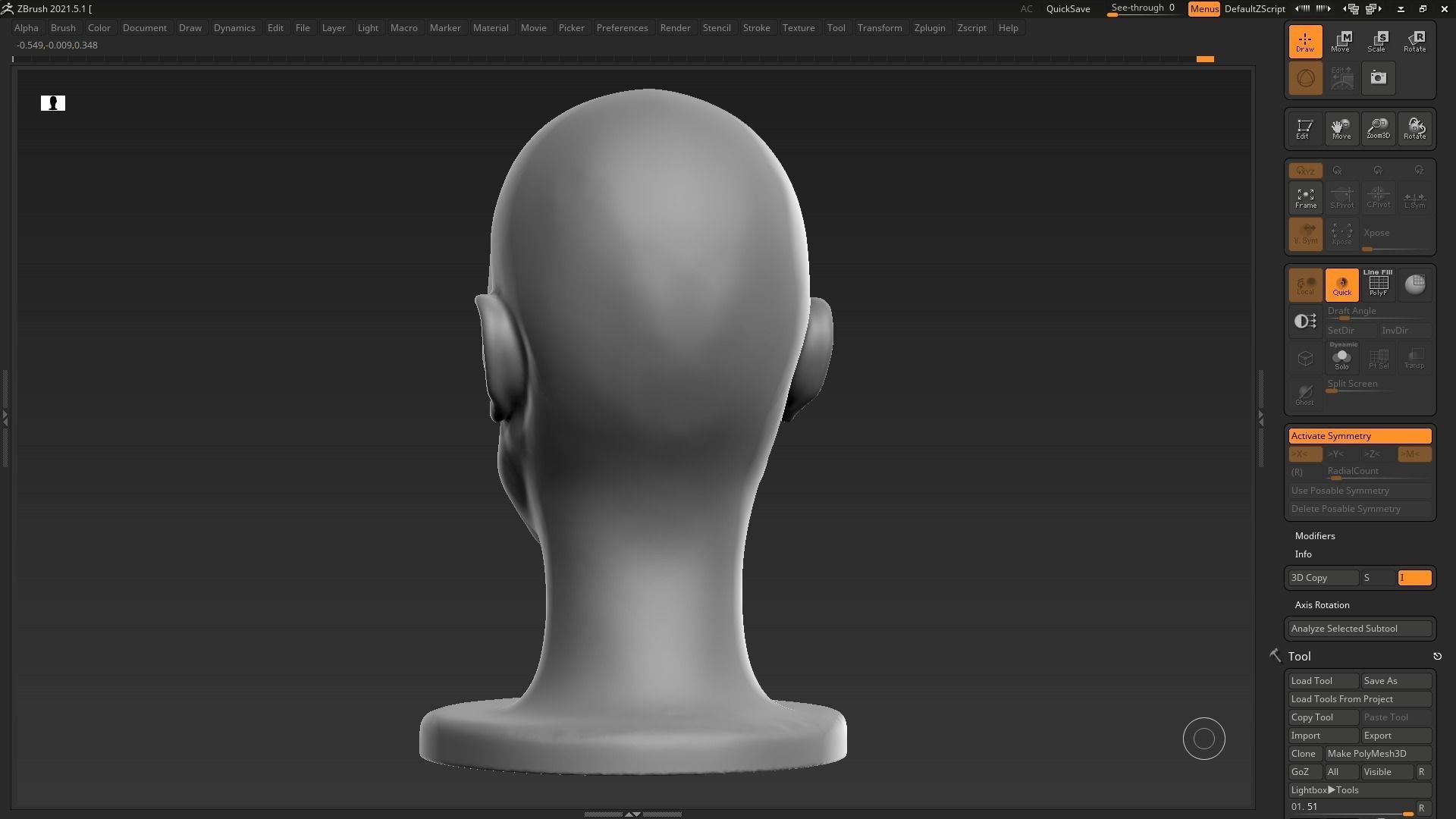 human head modern sculpture 3d print model 112 3D print model_9