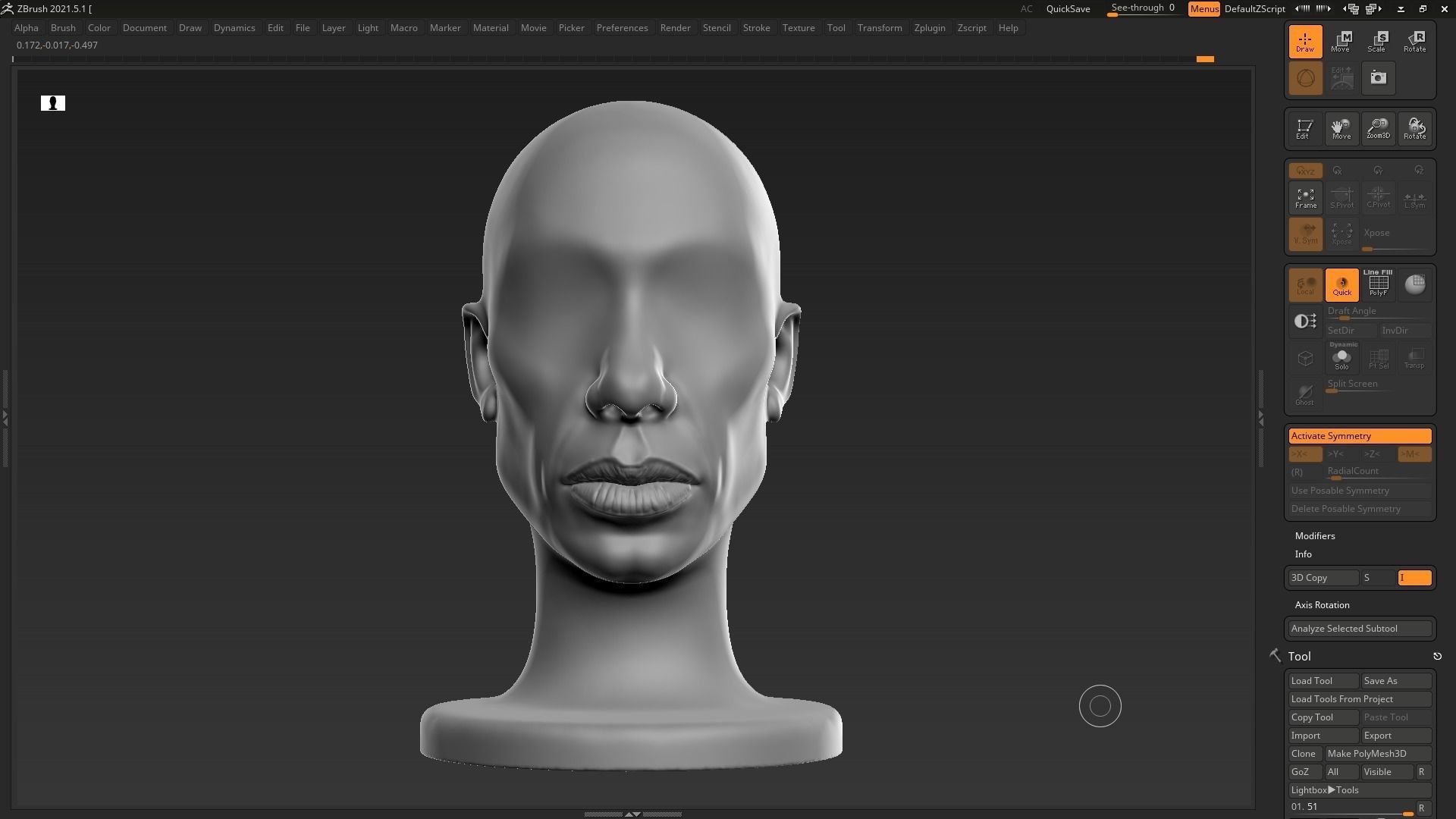 human head modern sculpture 3d print model 112 3D print model_4