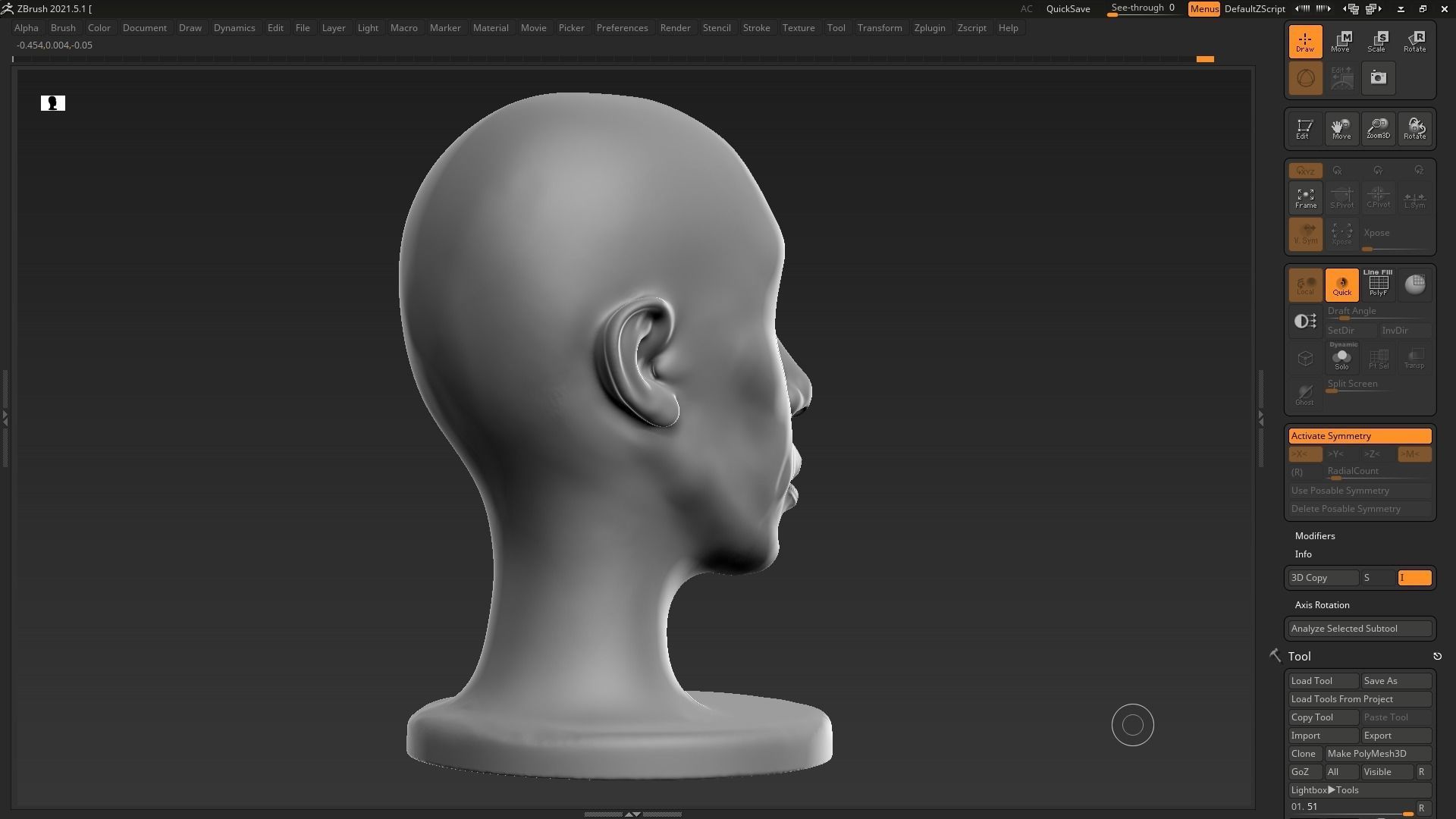 human head modern sculpture 3d print model 112 3D print model_12