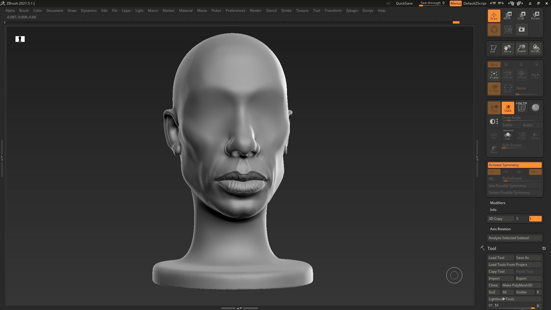 human head modern sculpture 3d print model 112 3D print model_8