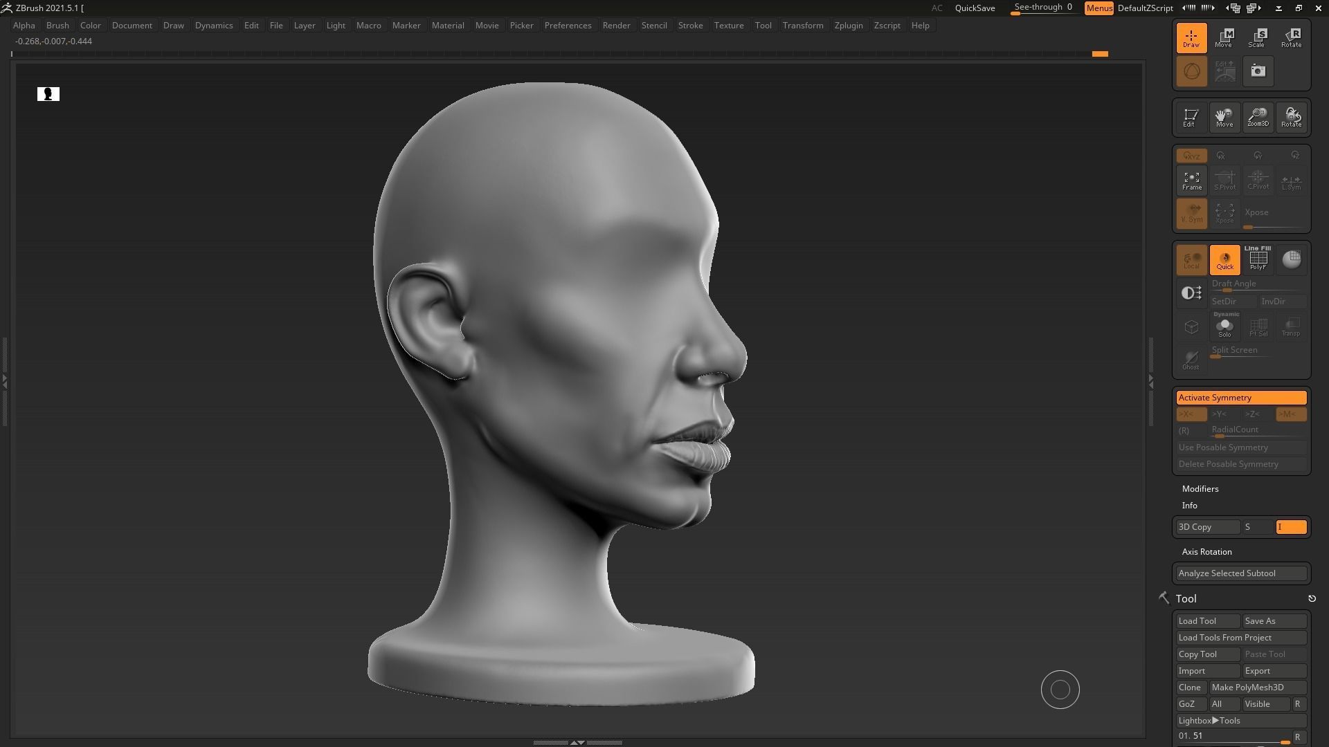human head modern sculpture 3d print model 112 3D print model_10