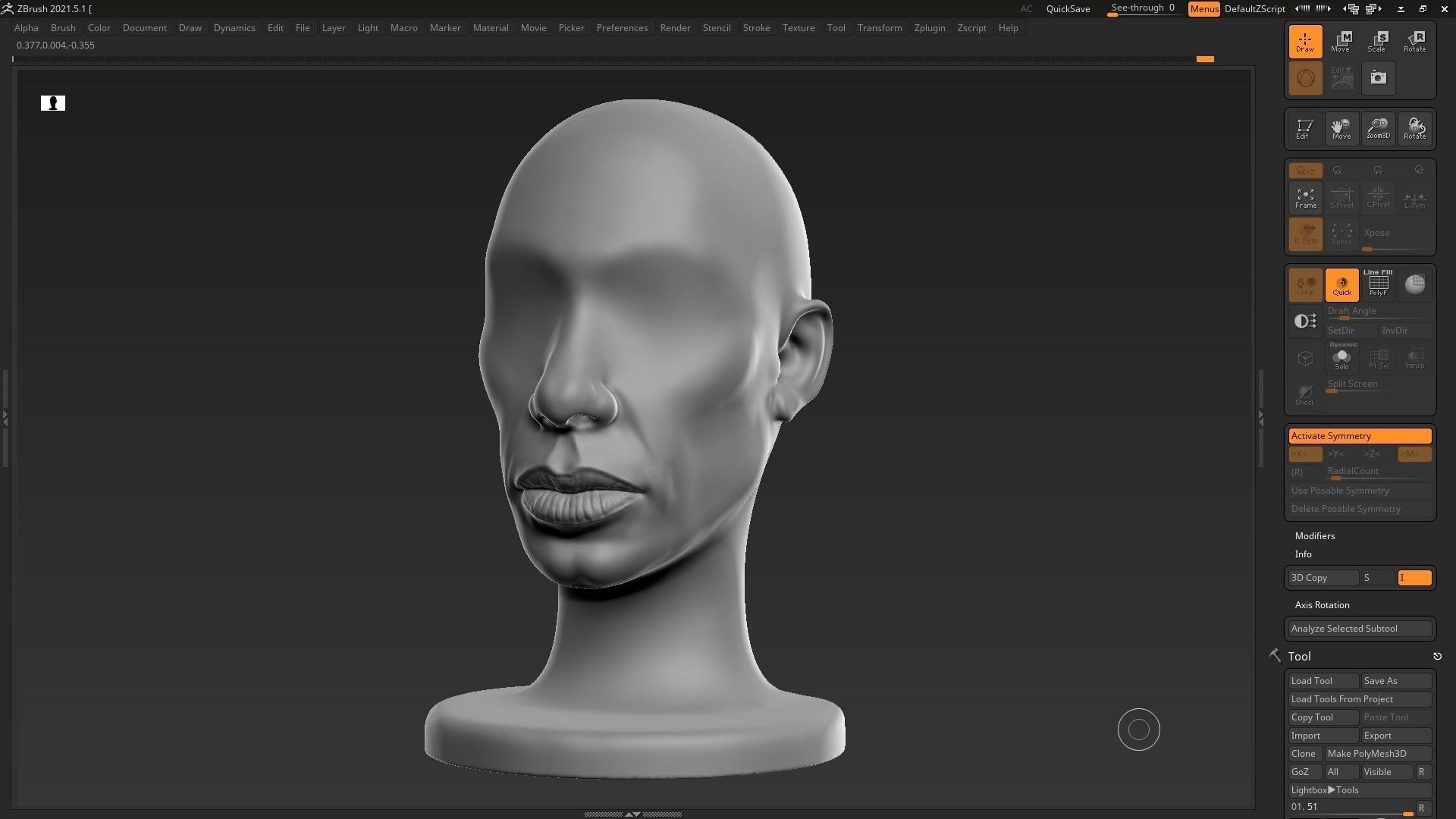 human head modern sculpture 3d print model 112 3D print model_7