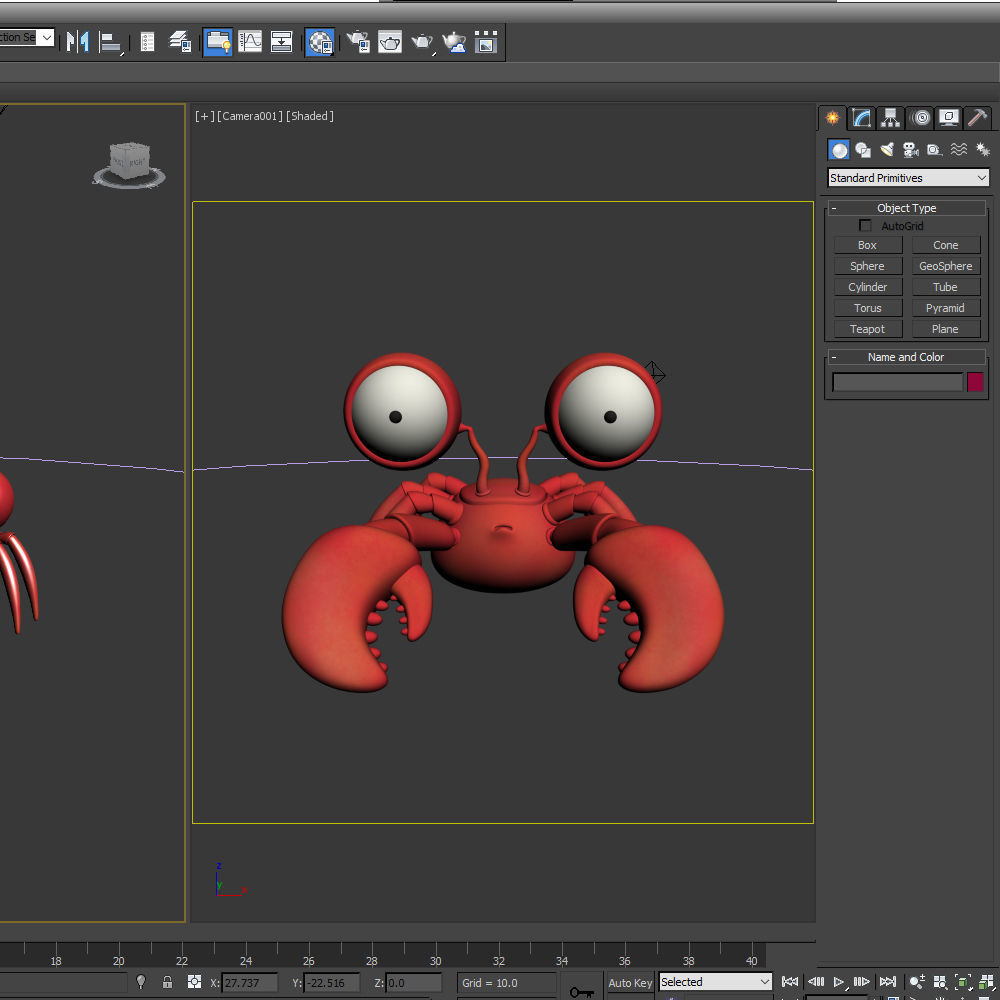 Crab cartoon 3D model_18