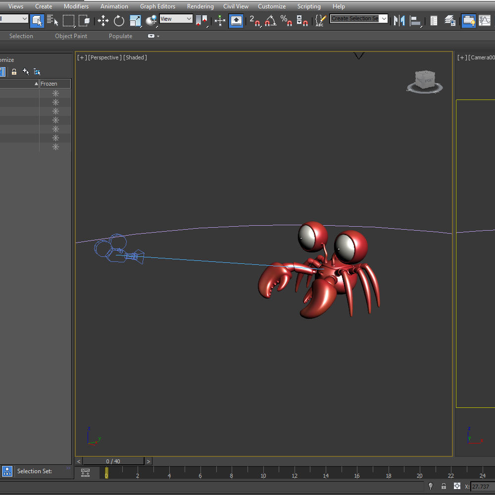 Crab cartoon 3D model_17