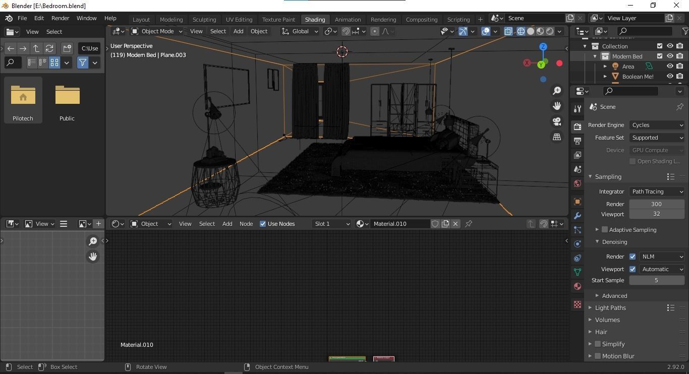 NeoClassical Bedroom 3D model_8