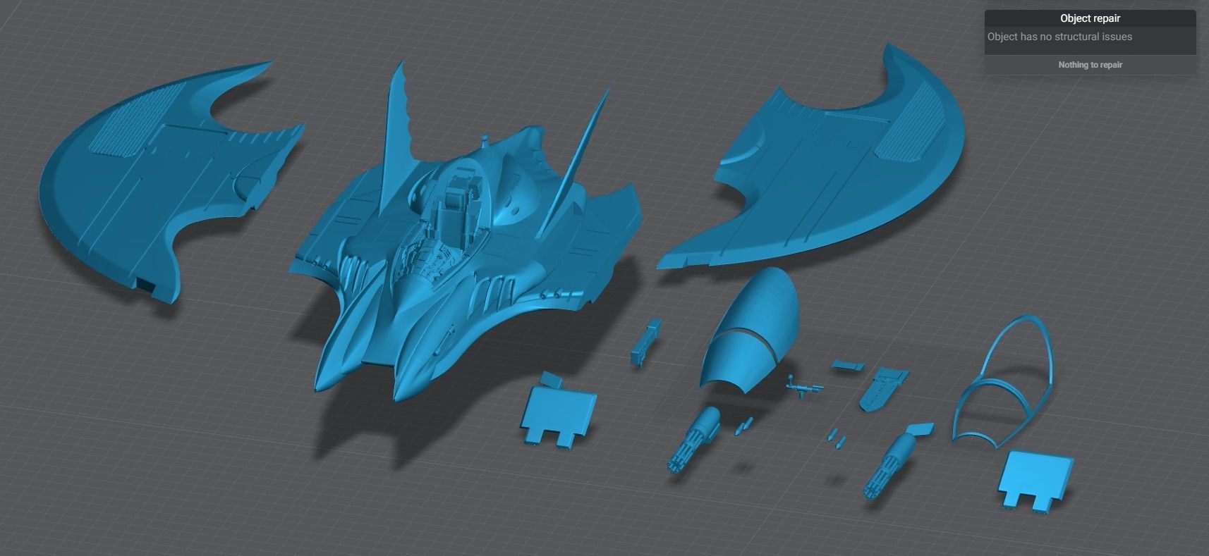 Batwing Scale model 3D print model_7