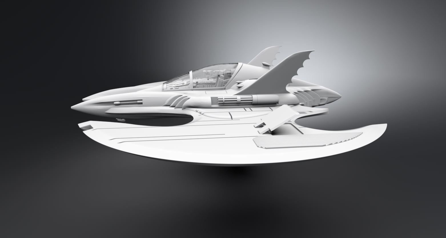 Batwing Scale model 3D print model_1