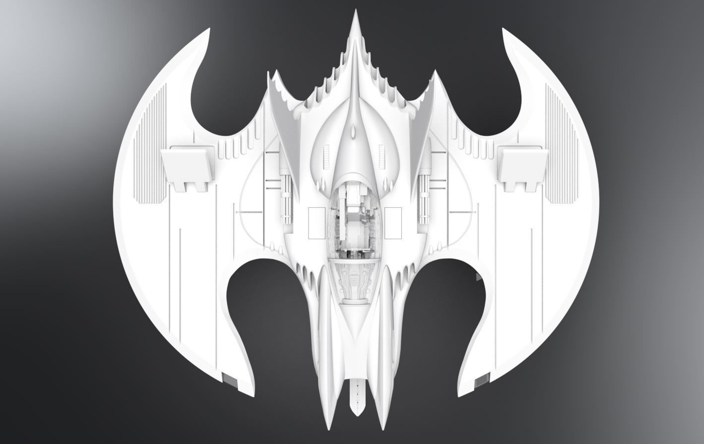 Batwing Scale model 3D print model_4