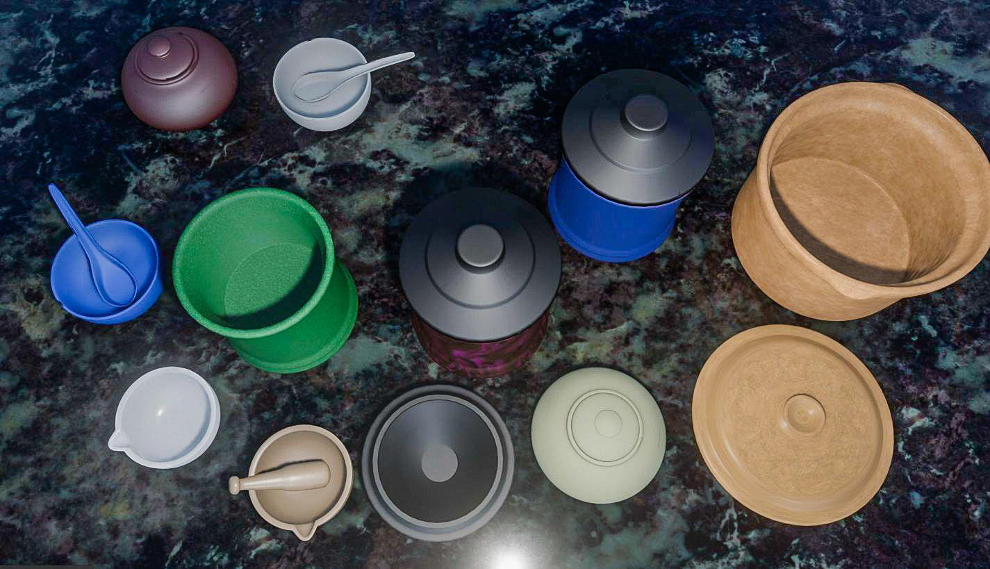 Bowls 3D Model Collection 3D model_2