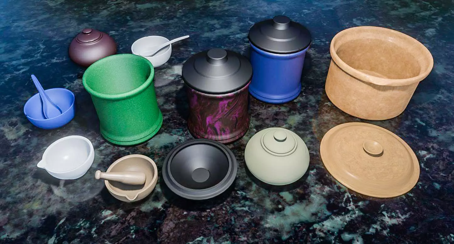 Bowls 3D Model Collection 3D model_0