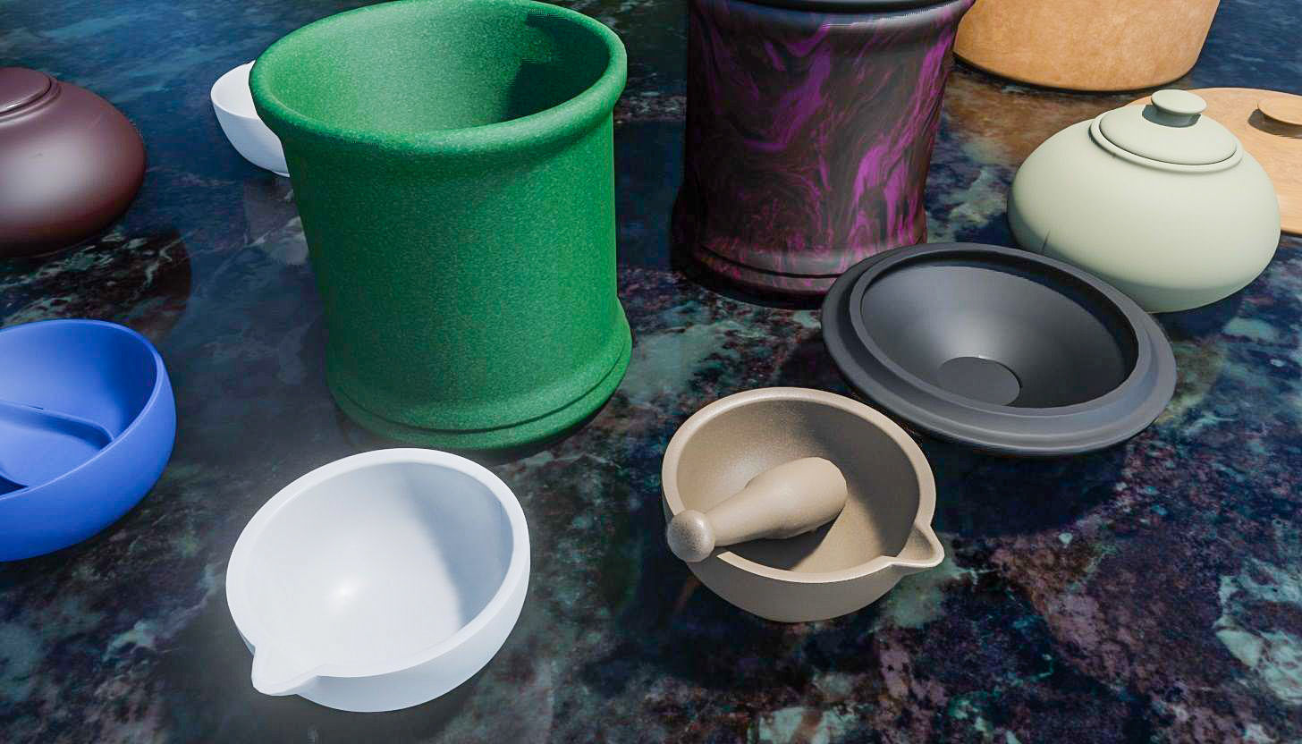 Bowls 3D Model Collection 3D model_9