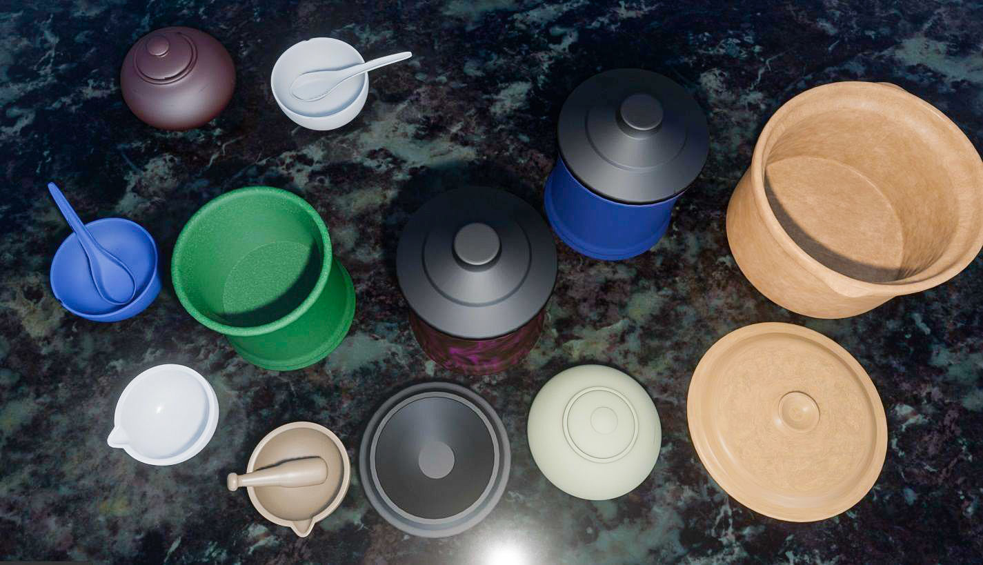 Bowls 3D Model Collection 3D model_4