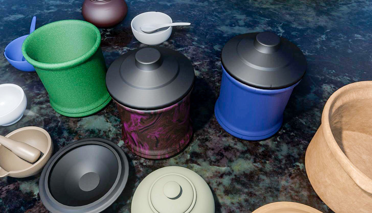 Bowls 3D Model Collection 3D model_8