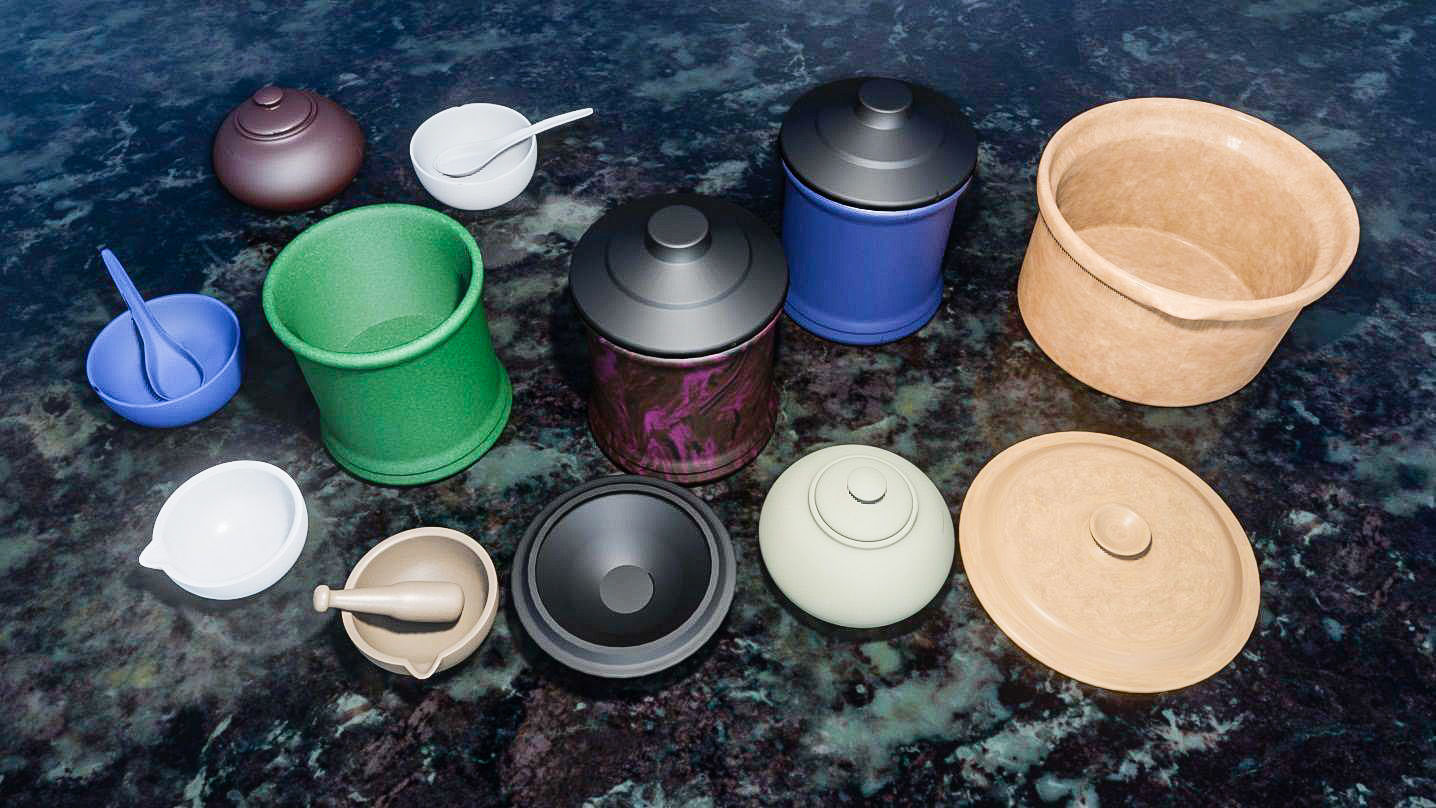 Bowls 3D Model Collection 3D model_10