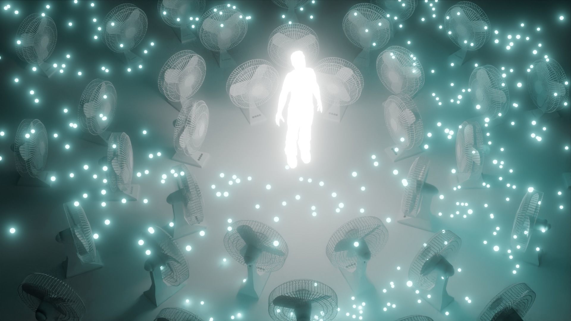 low poly fan 3D model_4