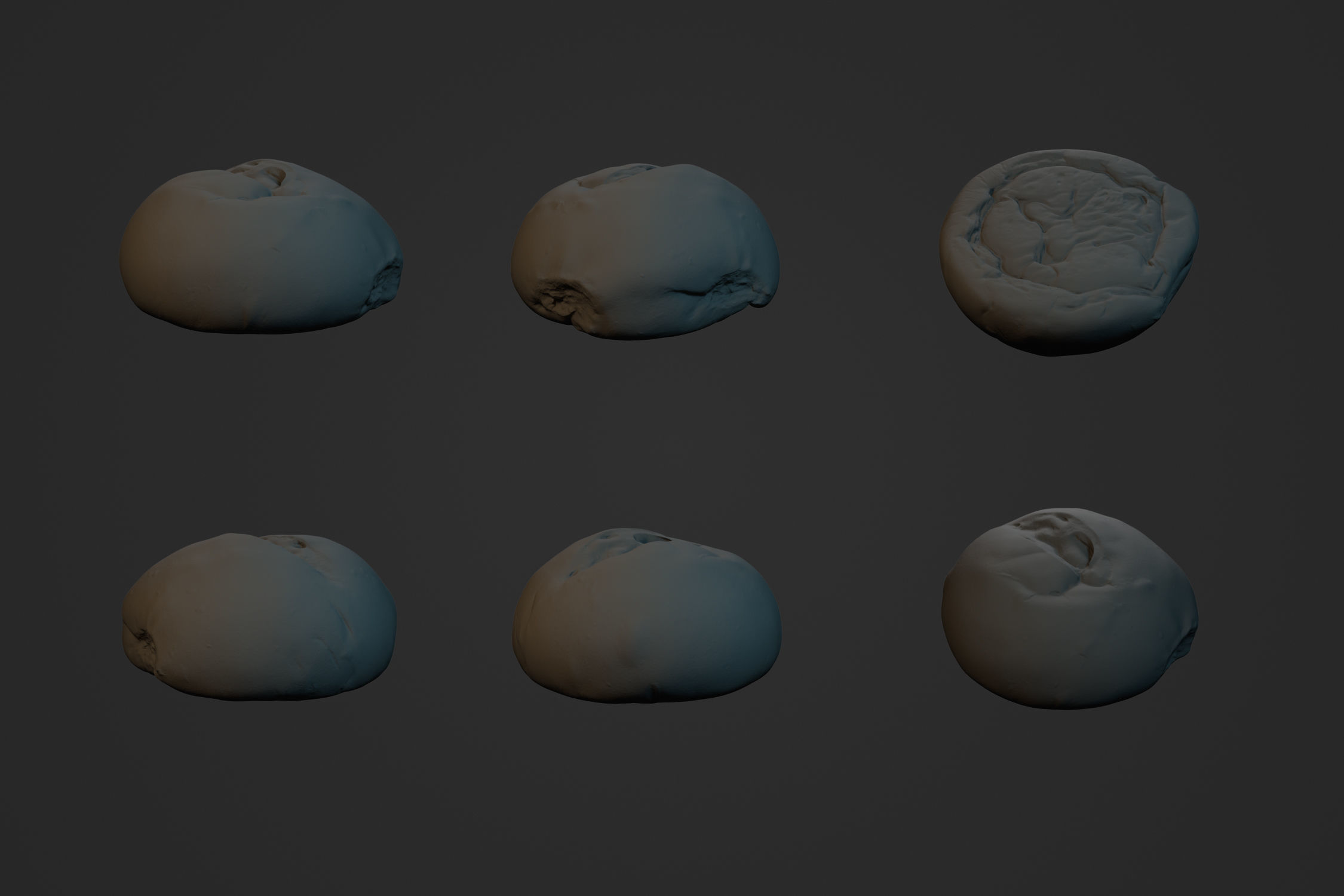 Brioche Bun 2 - 3D Scan 3D model_3