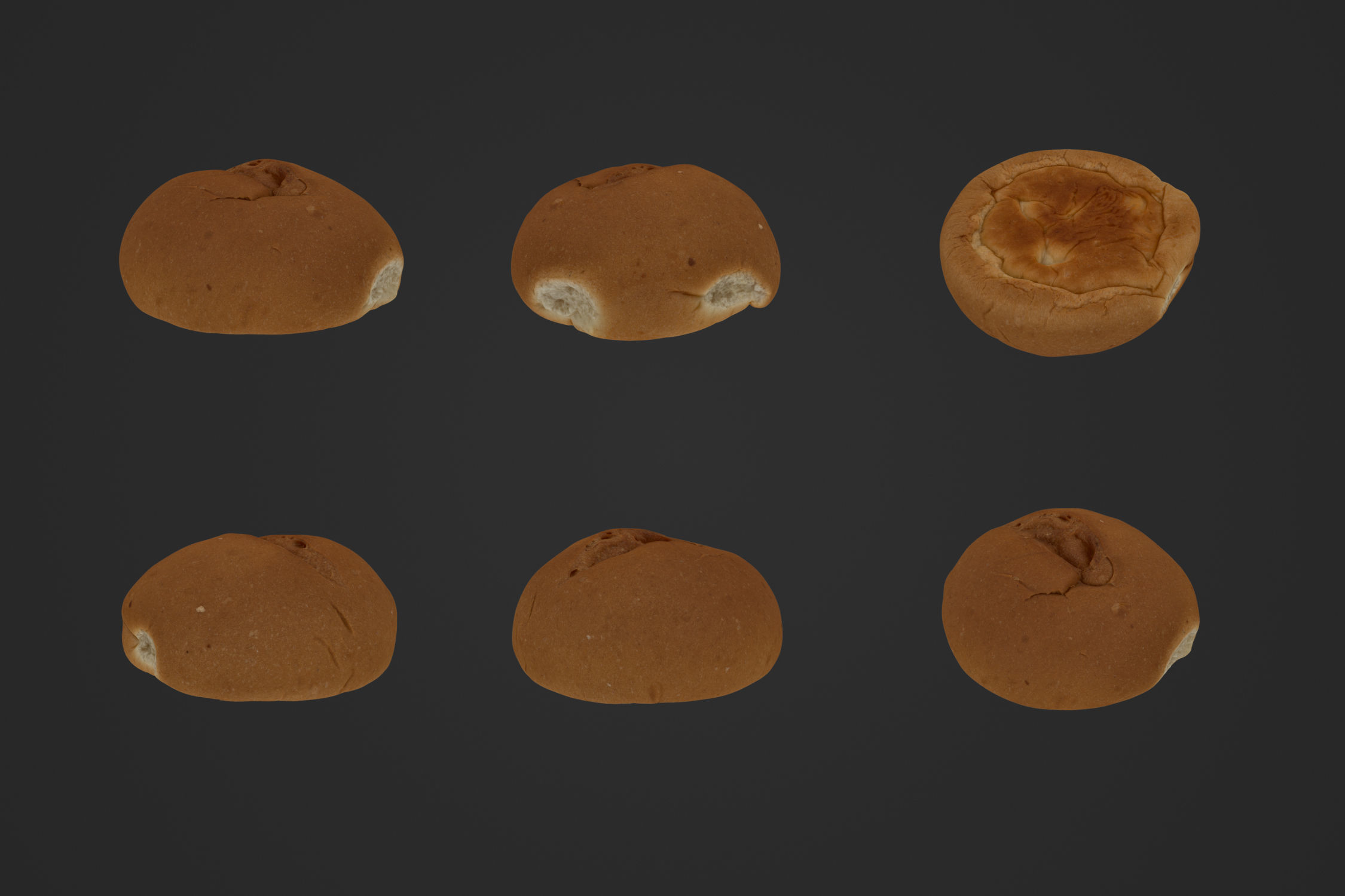Brioche Bun 2 - 3D Scan 3D model_1