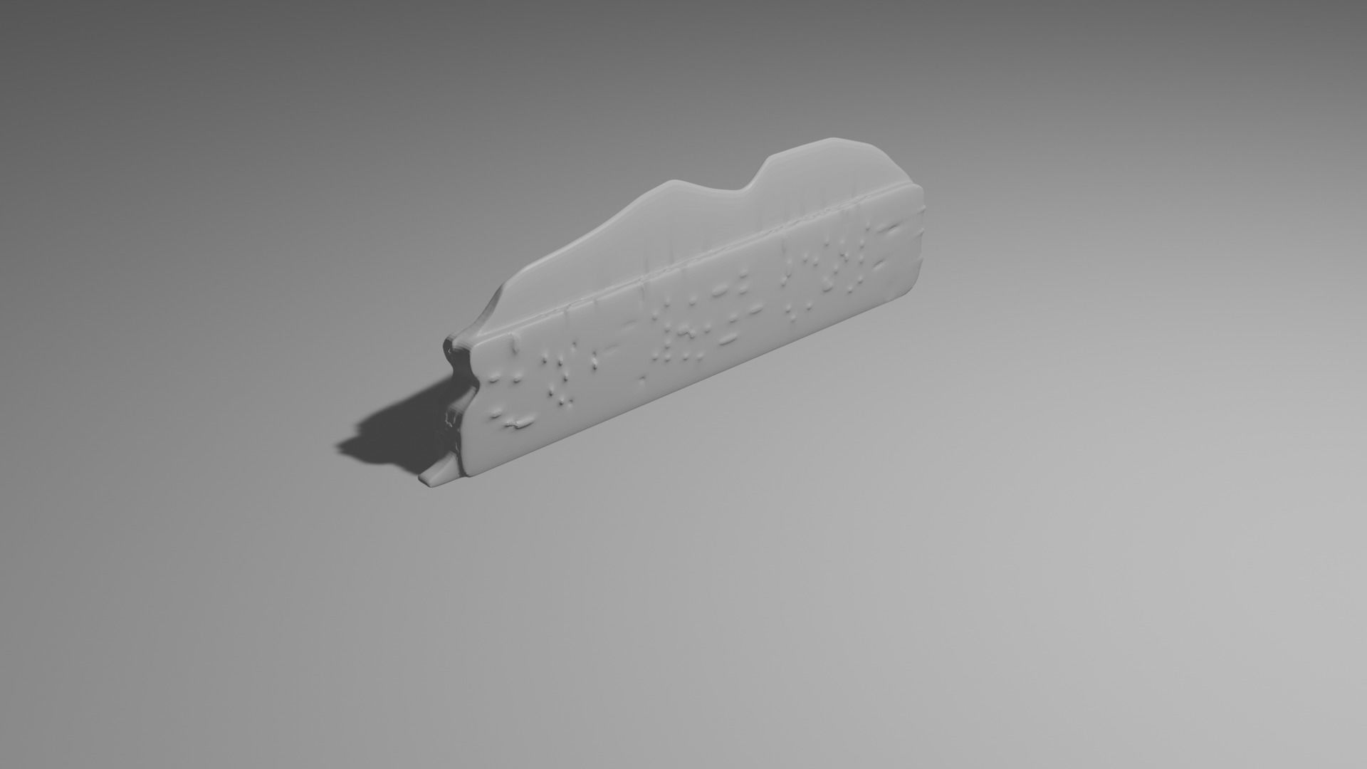 Wall Pieces Low-poly 3D model_1