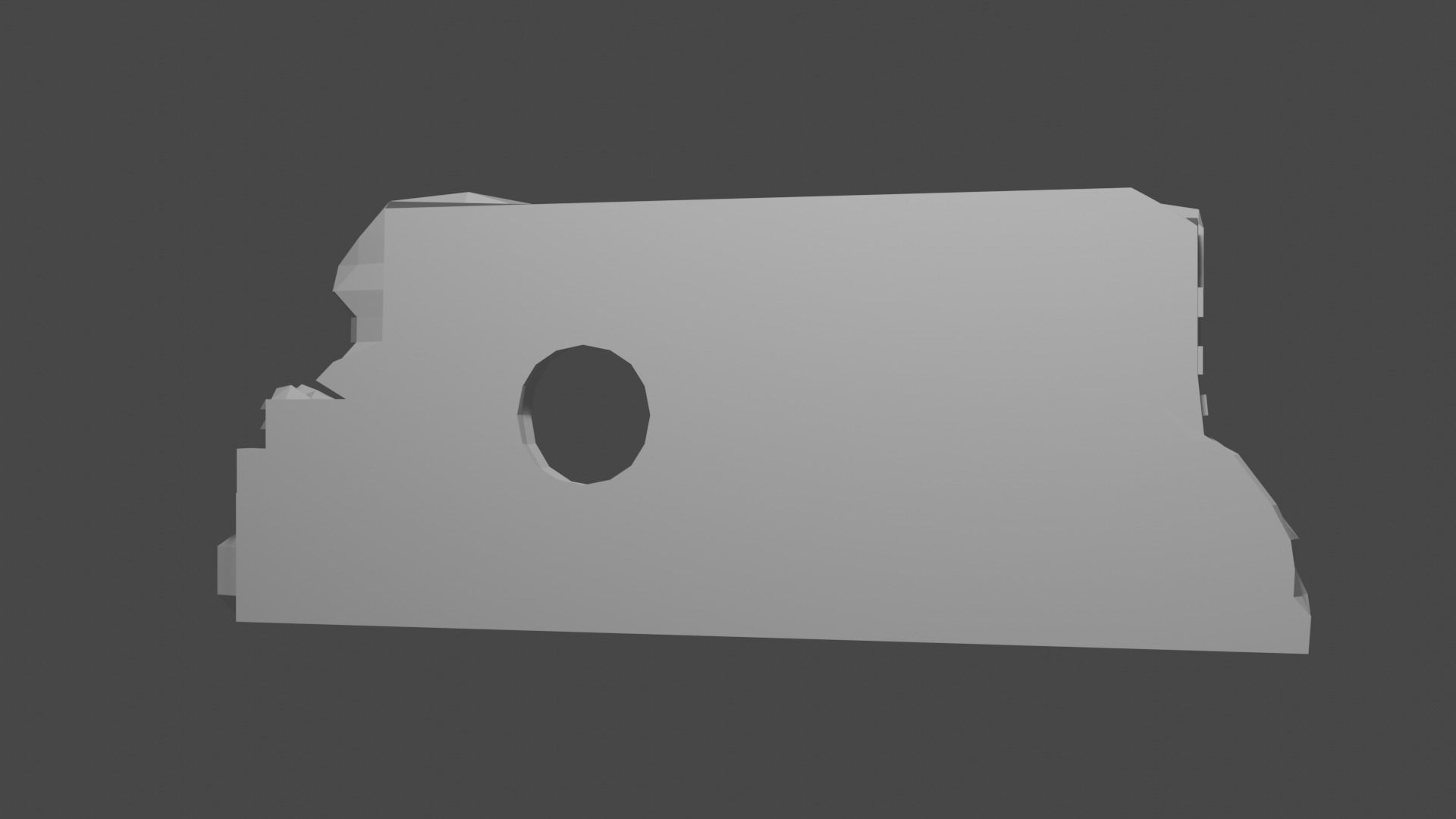 Wall Pieces Low-poly 3D model_2