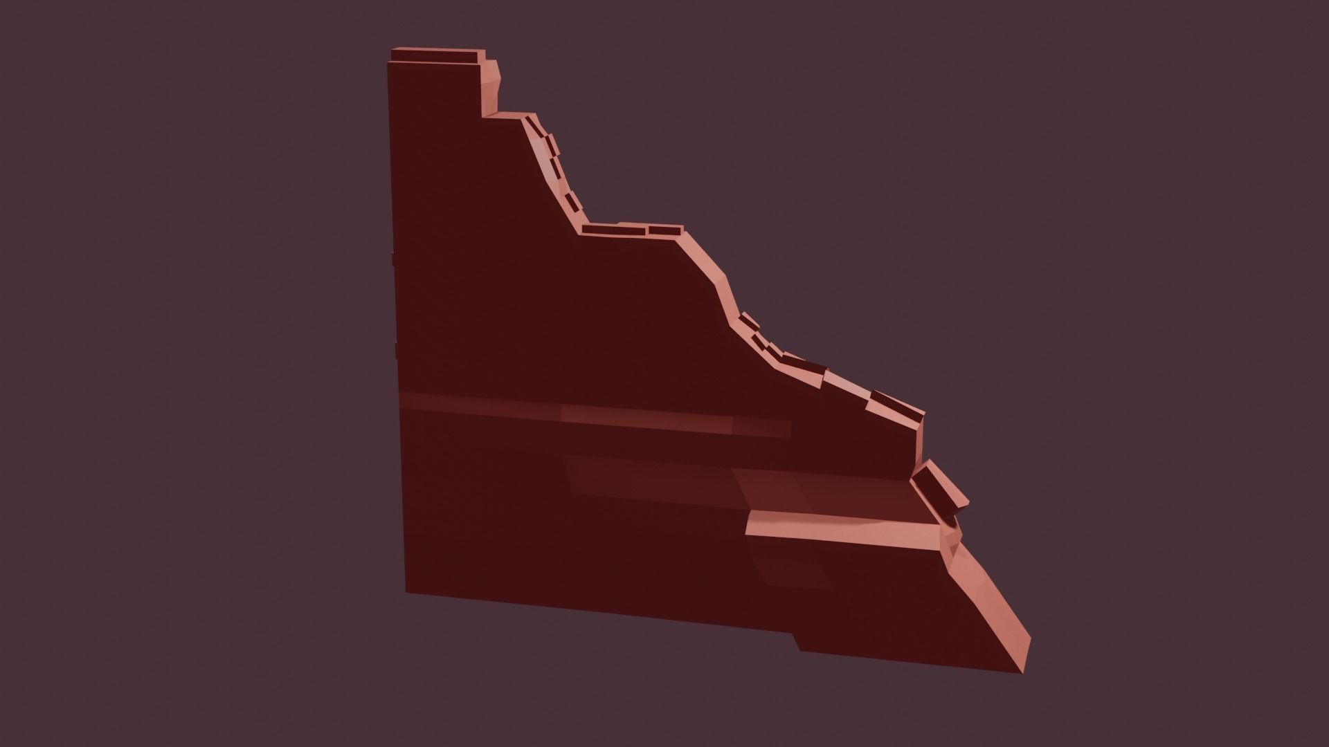 Wall Pieces Low-poly 3D model_8