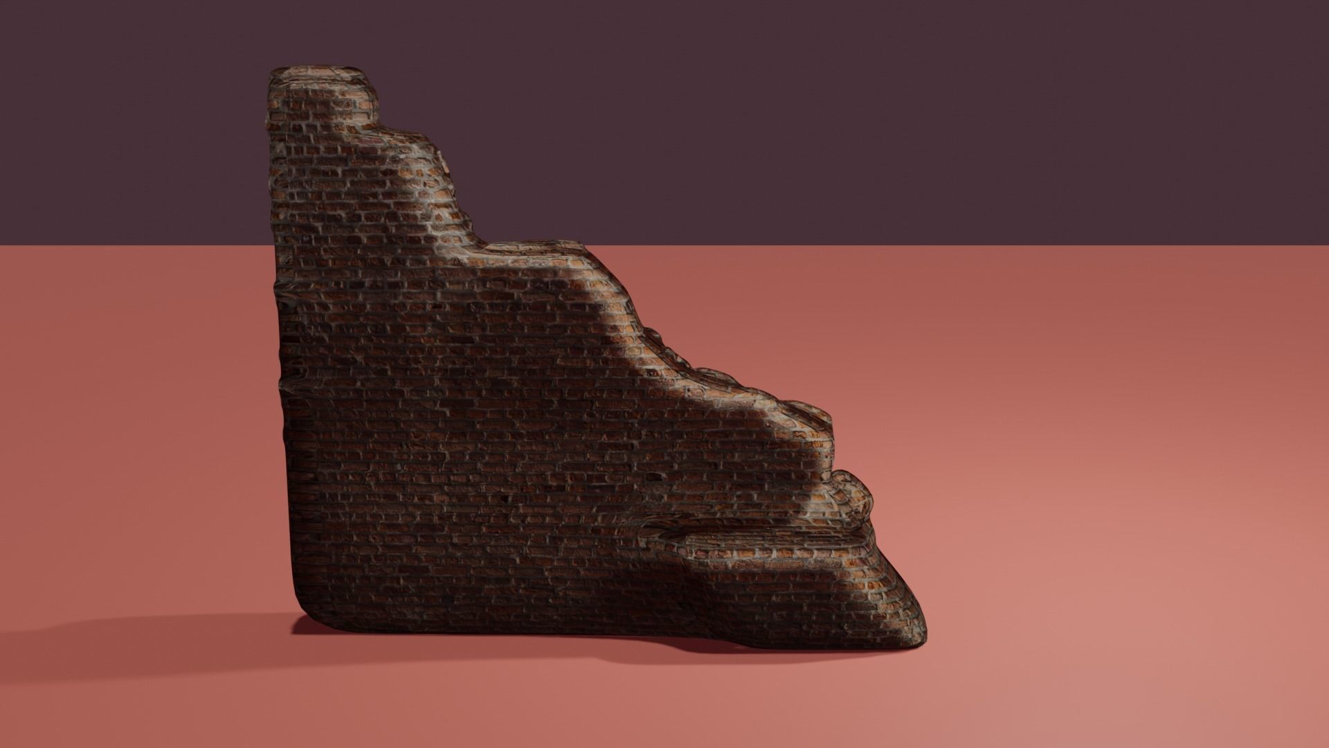 Wall Pieces Low-poly 3D model_7