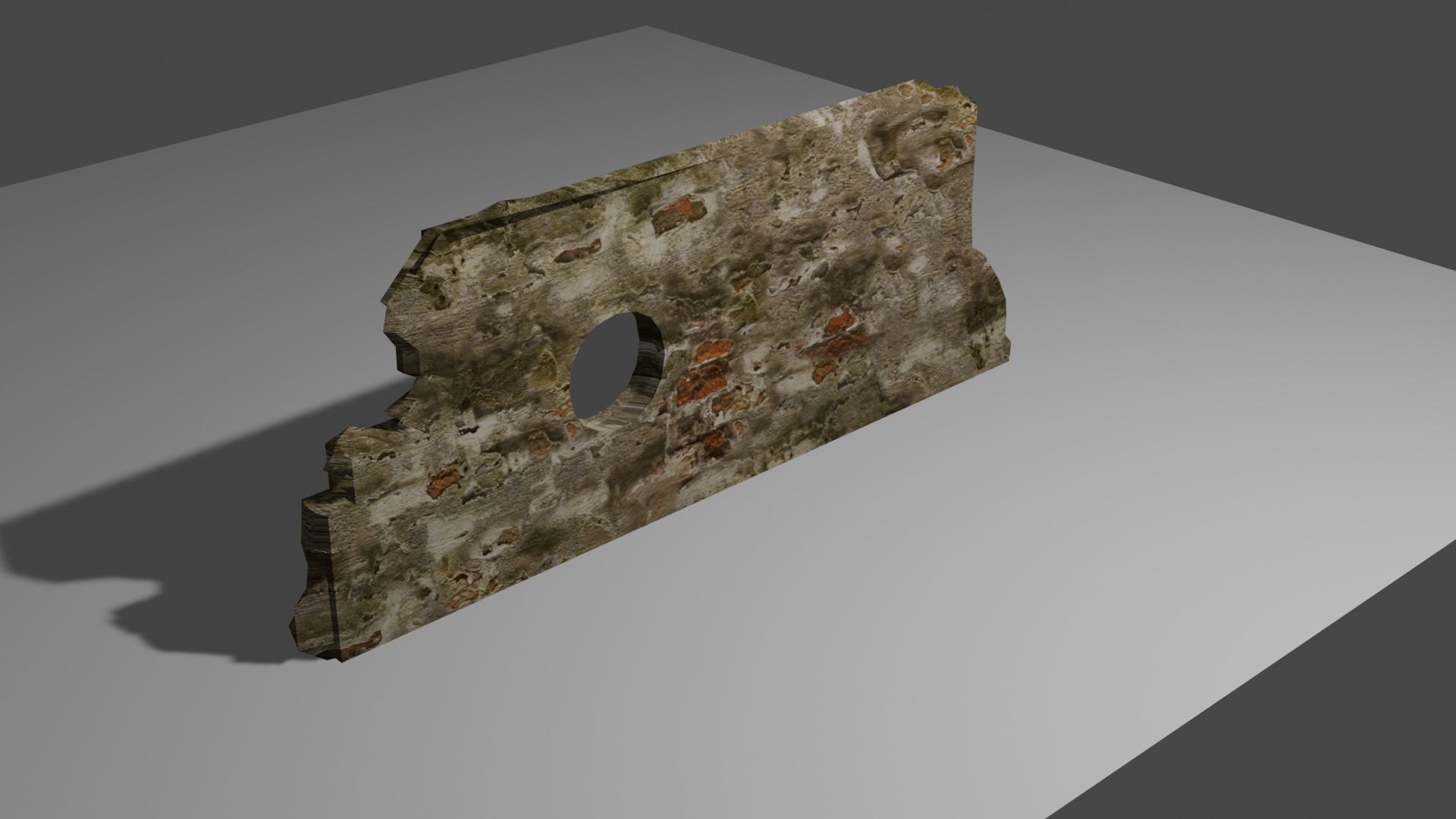 Wall Pieces Low-poly 3D model_3