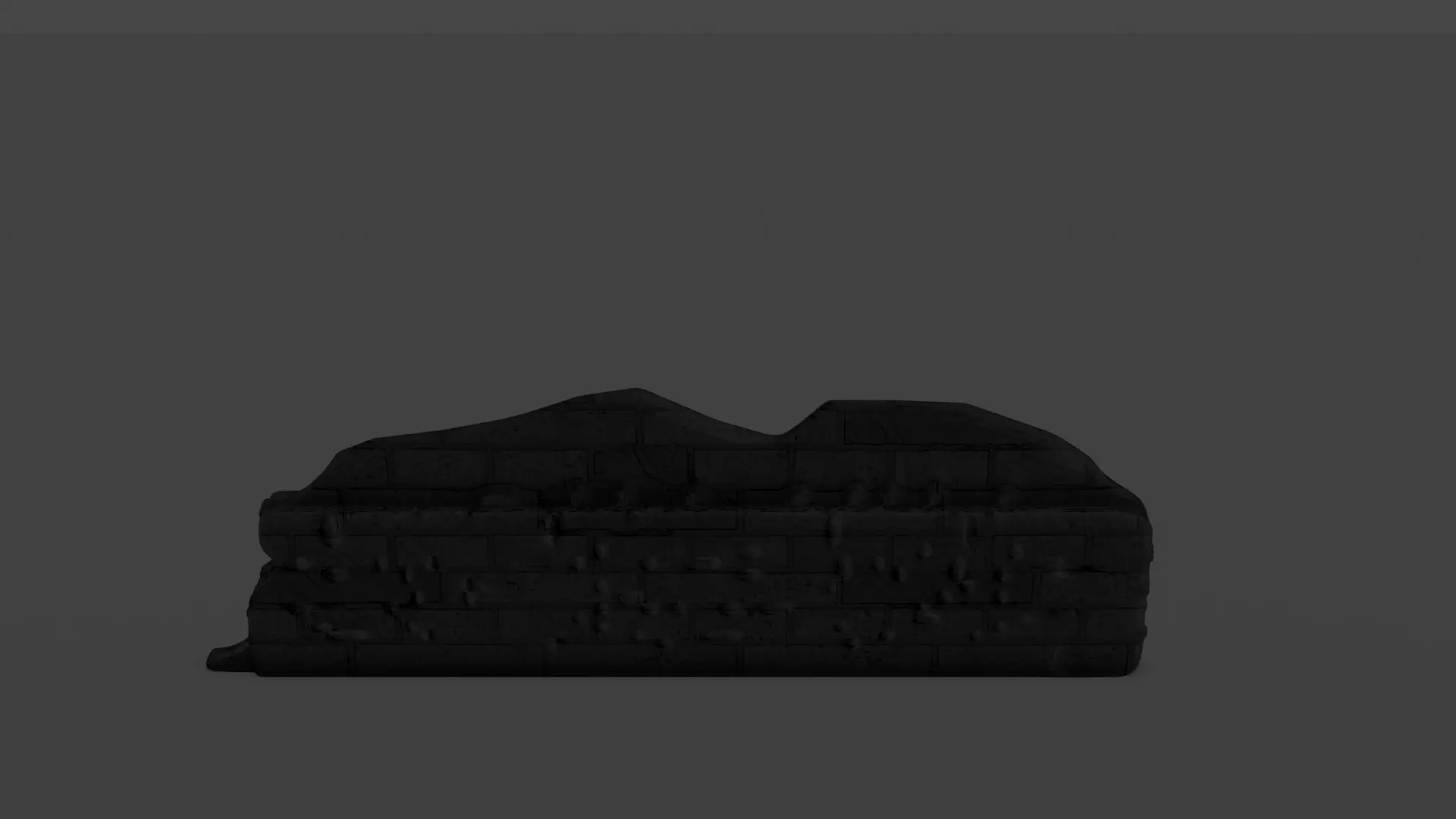 Wall Pieces Low-poly 3D model_0