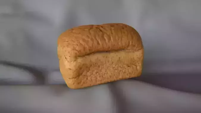 Brown Bread Loaf 1 - 3D Scan