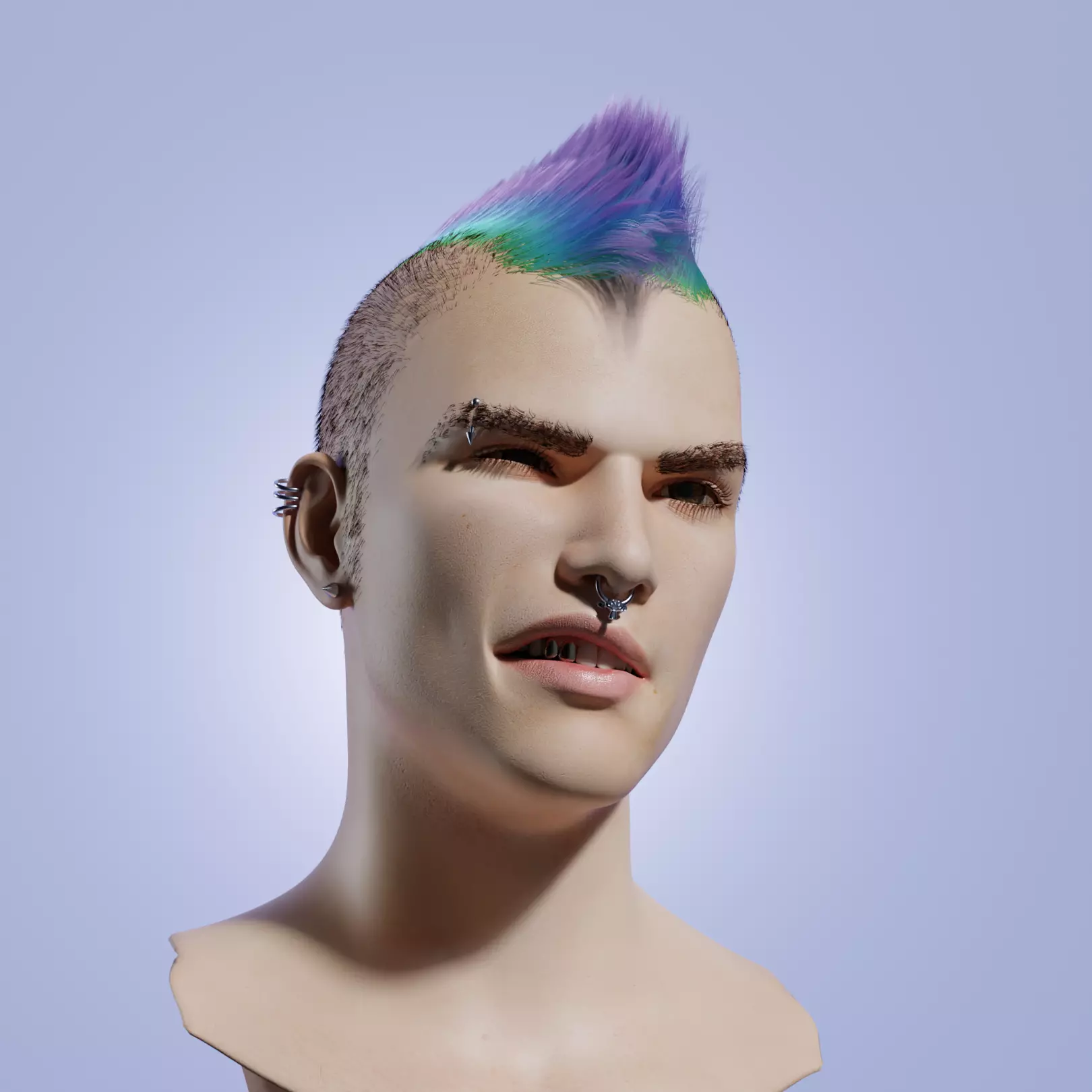 Human Head Mesh Free 3D model