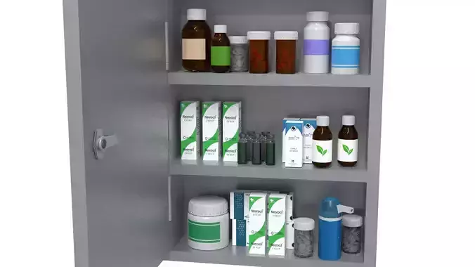 bottle medicine - cabinet