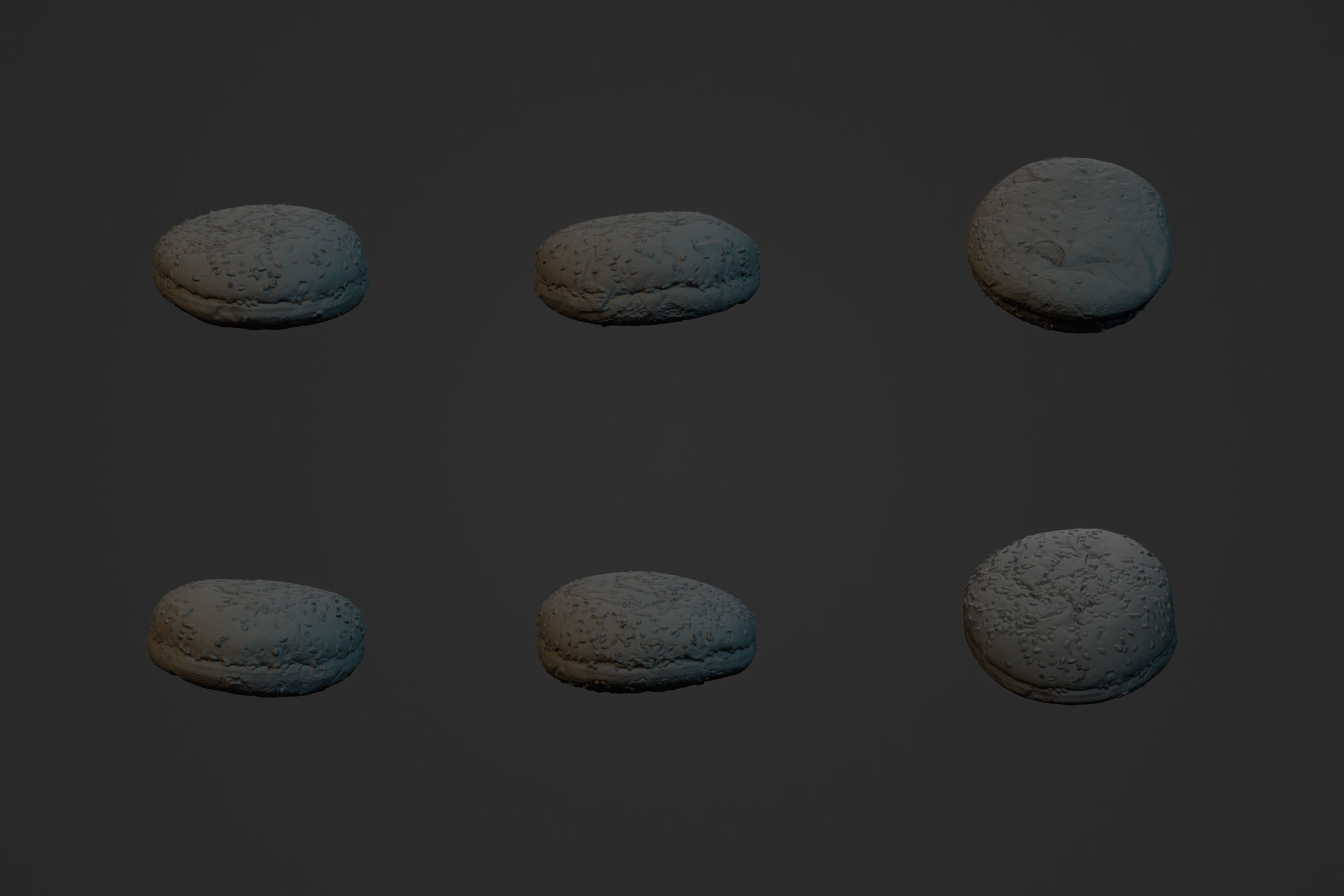 Burger Bun 2 - 3D Scan 3D model_3