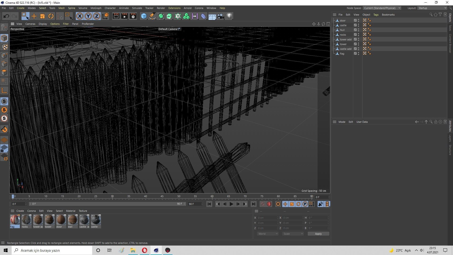 Medieval Castle Level 5 3D model_42