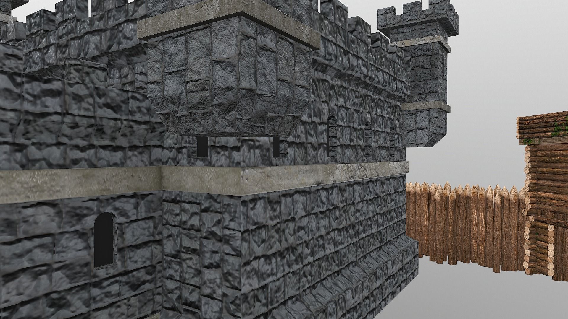 Medieval Castle Level 5 3D model_12