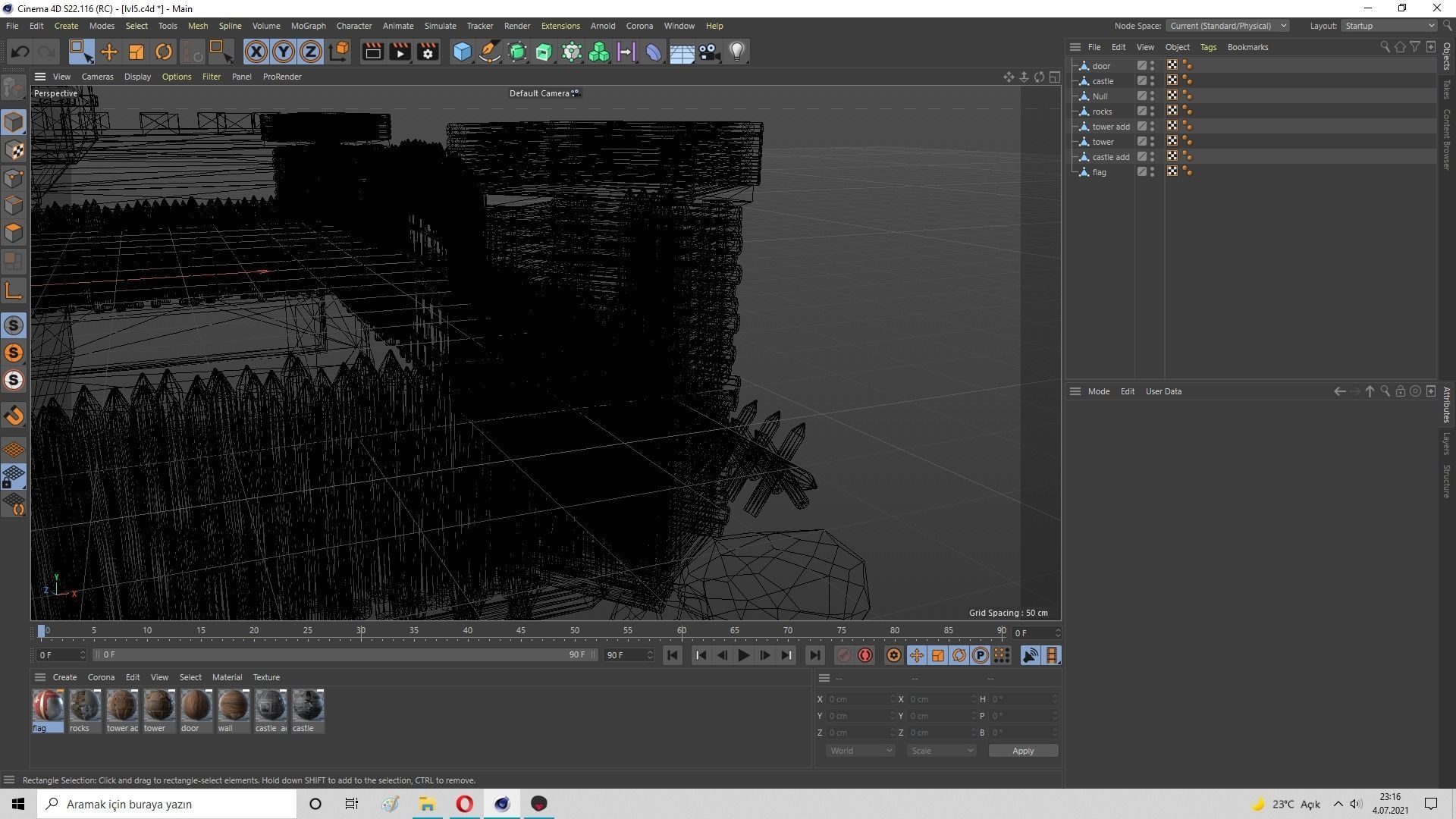 Medieval Castle Level 5 3D model_41