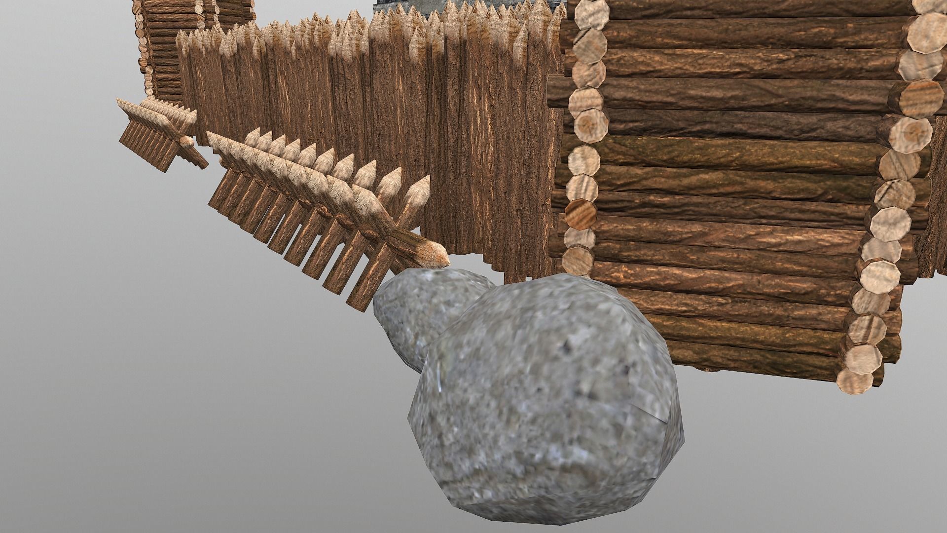 Medieval Castle Level 5 3D model_10