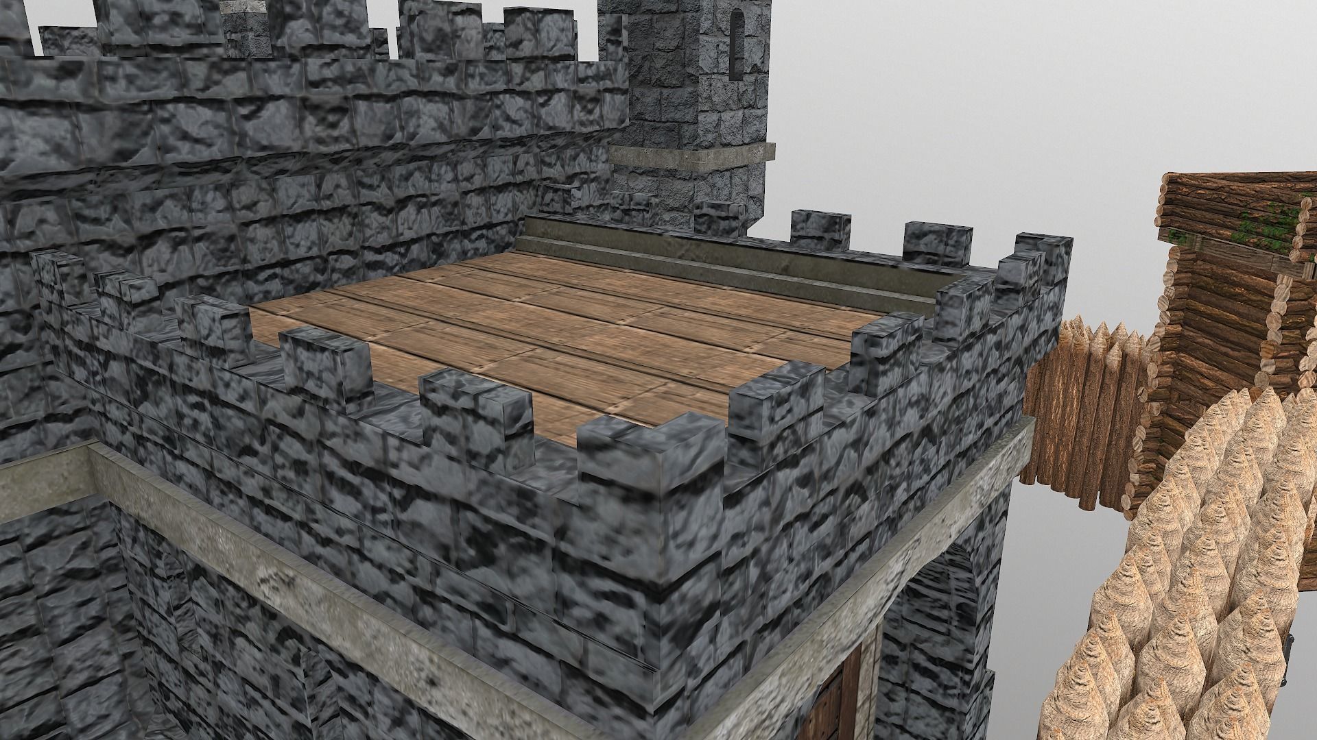 Medieval Castle Level 5 3D model_15