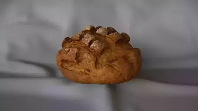 Large Bread Roll 1 - 3D Scan