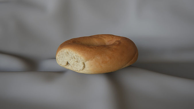 Plain Bagel 1 - 3D Scan 3D model