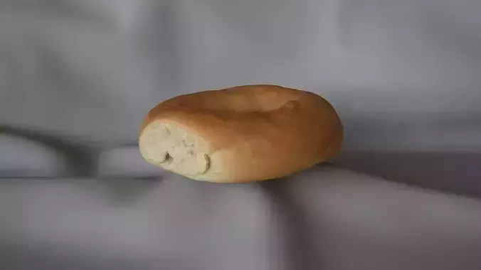 Plain Bagel 1 - 3D Scan