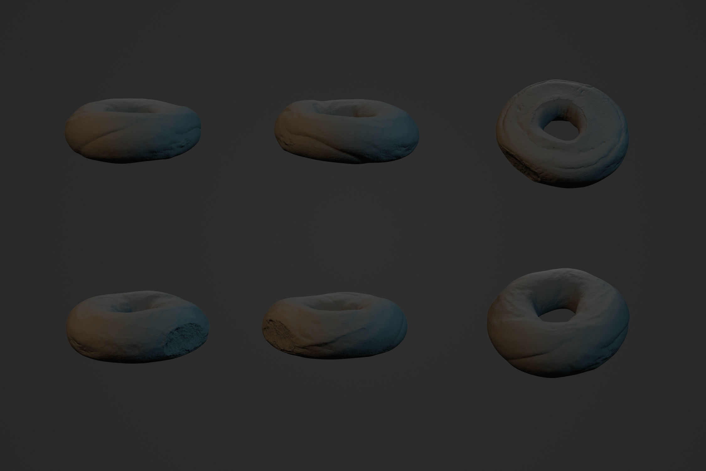 Plain Bagel 2 - 3D Scan 3D model_2