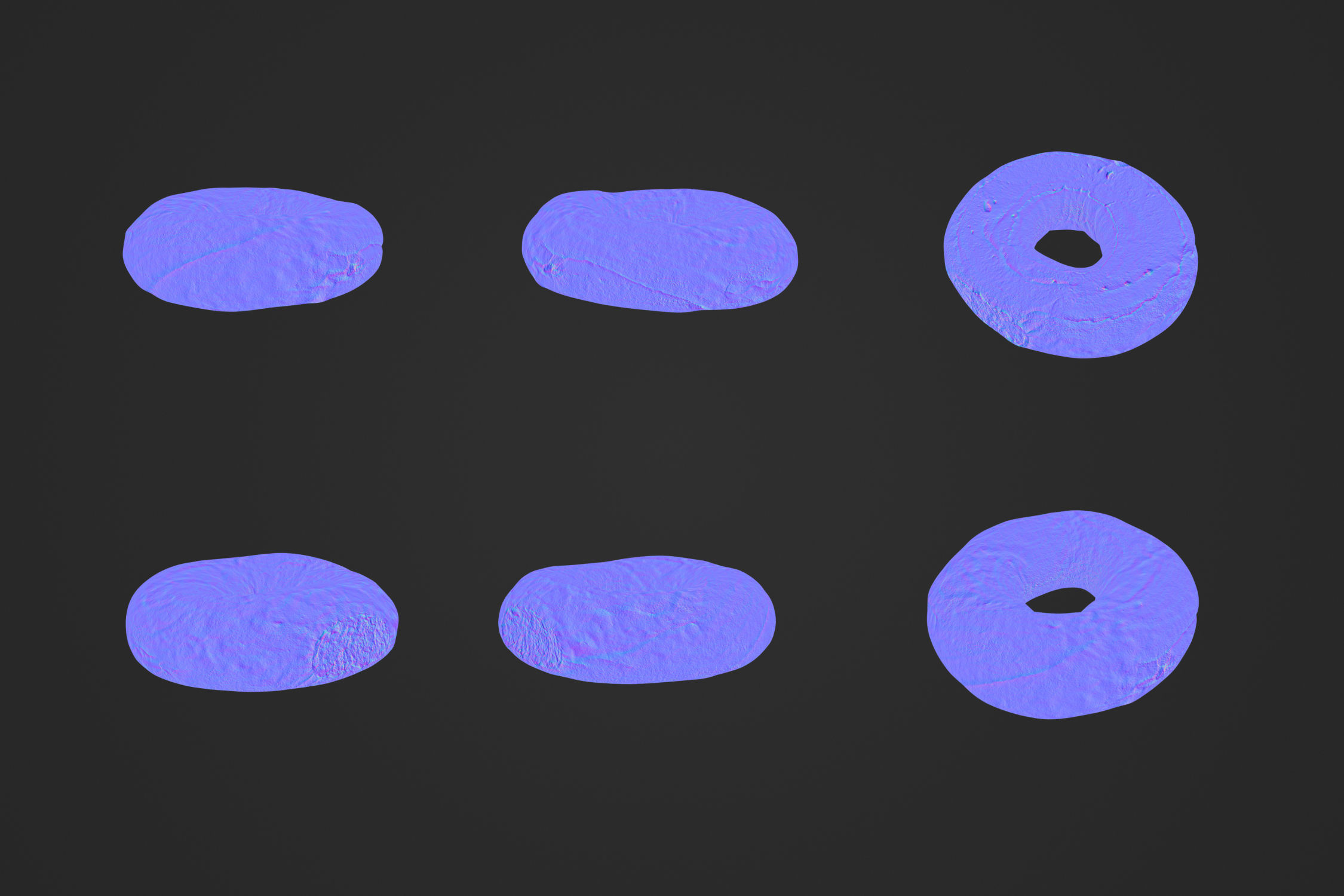 Plain Bagel 2 - 3D Scan 3D model_3