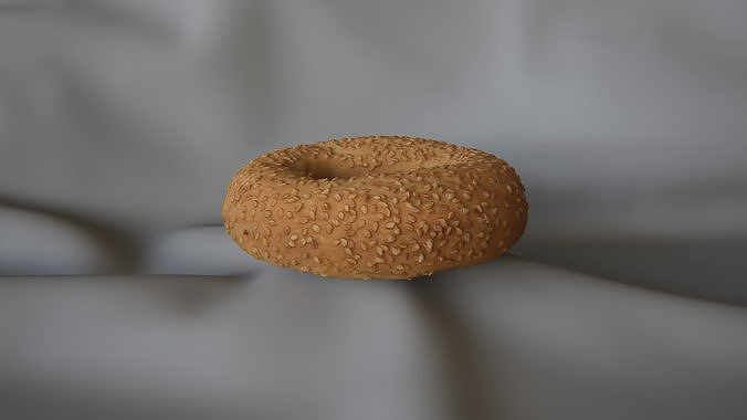Sesame Seed Bagel 1 - 3D Scan 3D model