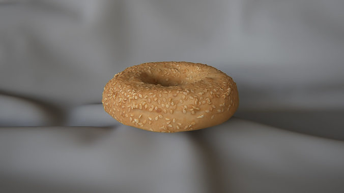 Sesame Seed Bagel 2 - 3D Scan 3D model