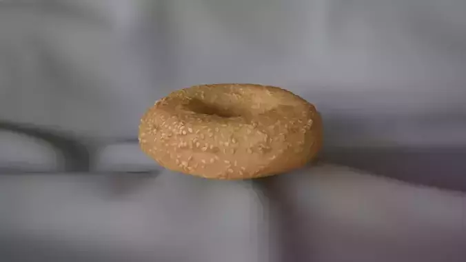 Sesame Seed Bagel 2 - 3D Scan 3D model