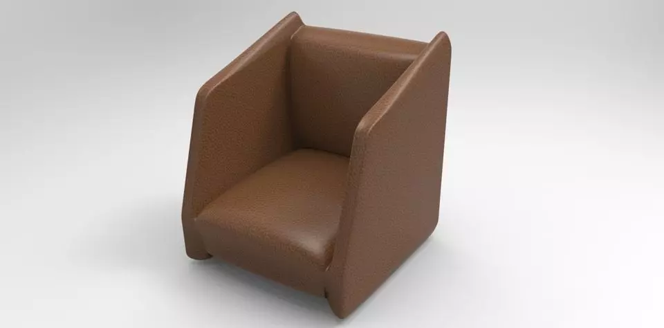 Armchair leather chair Free 3D model