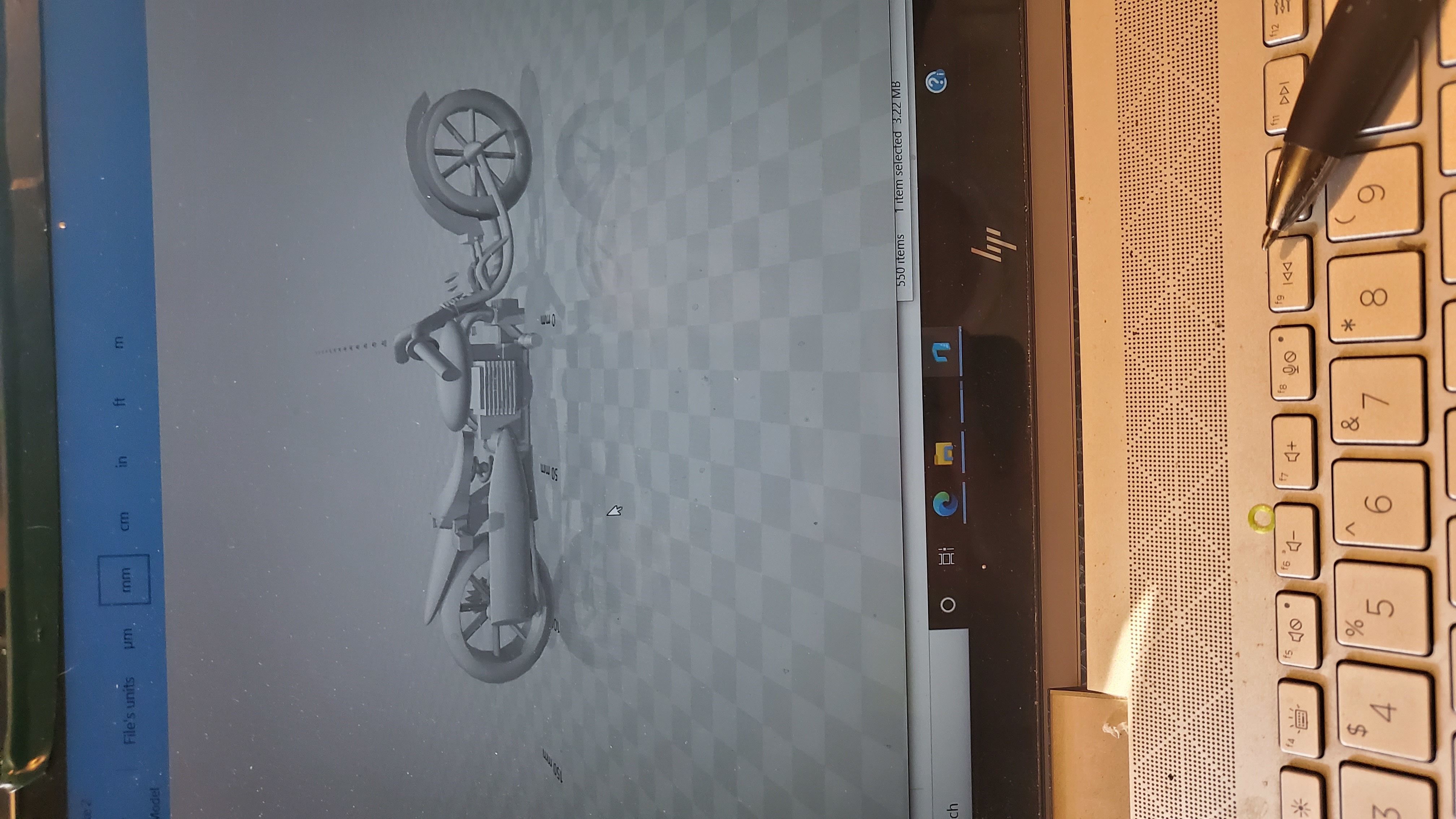 motor bike hot wheels  3D print model_3