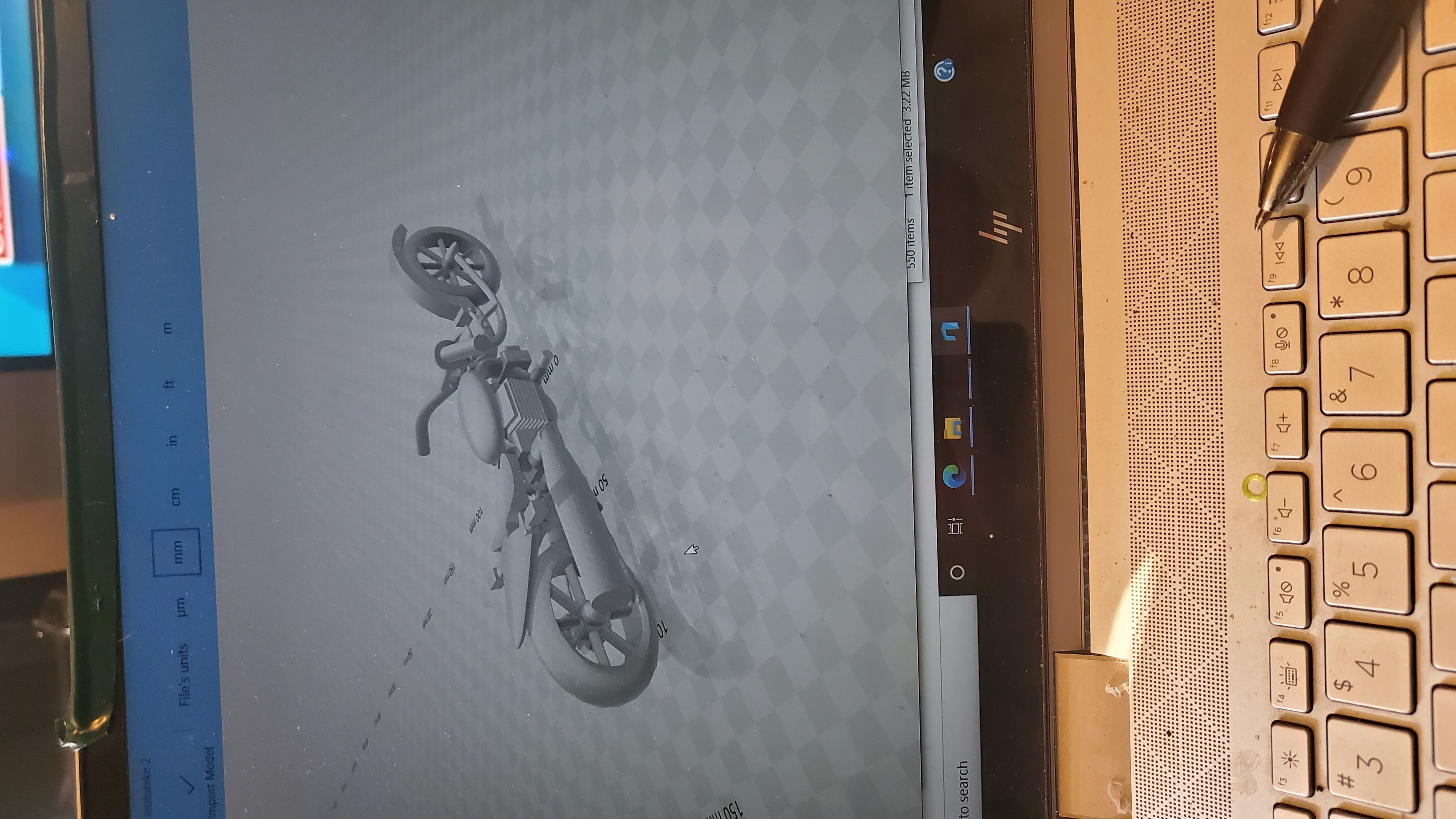 motor bike hot wheels  3D print model_2